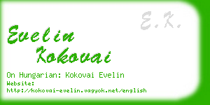 evelin kokovai business card